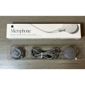 Apple Mac Computer Microphone Original Box 1991 Vintage VTG 799-5098-A
